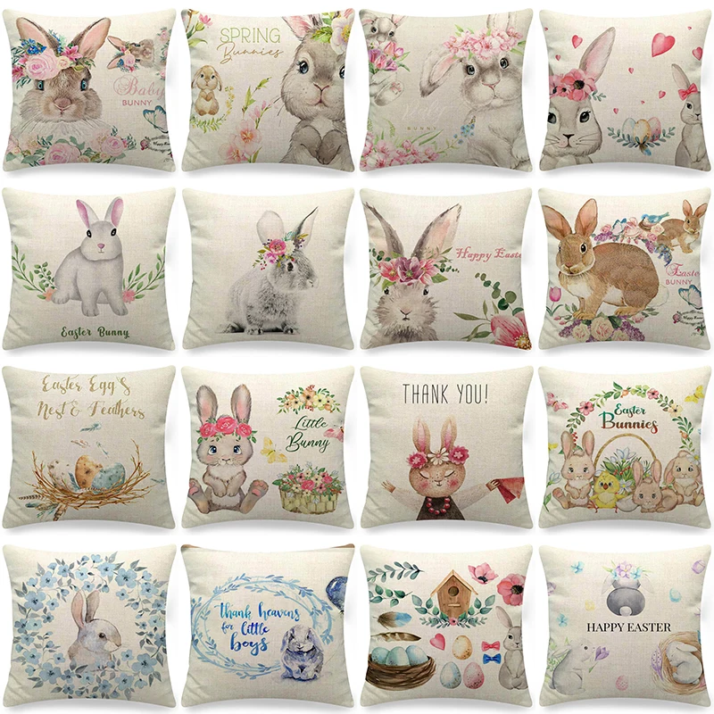 45x45cm Happy Easter Egg Bunny Cushion Pillowcase Living Room Decoration Pillowcase Sofa Car Pillowcase
45x45cm Happy Easter Egg Bunny Cushion Pillowcase Living Room Decoration Pillowcase Sofa Car Pillowcase