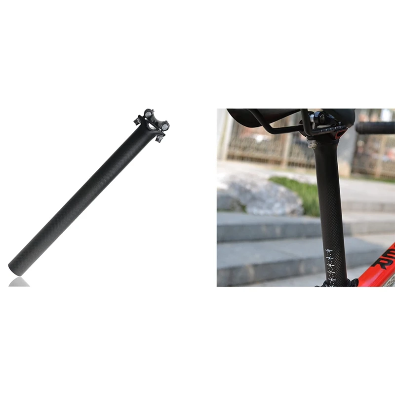 Carbon Bike Seatpost Ultralight Carbon Fiber Bicycle Seatpost Bike Seat Tube For MTB Road Bikes BMX 
Carbon Bike Seatpost Ultralight Carbon Fiber Bicycle Seatpost Bike Seat Tube For MTB Road Bikes BMX
