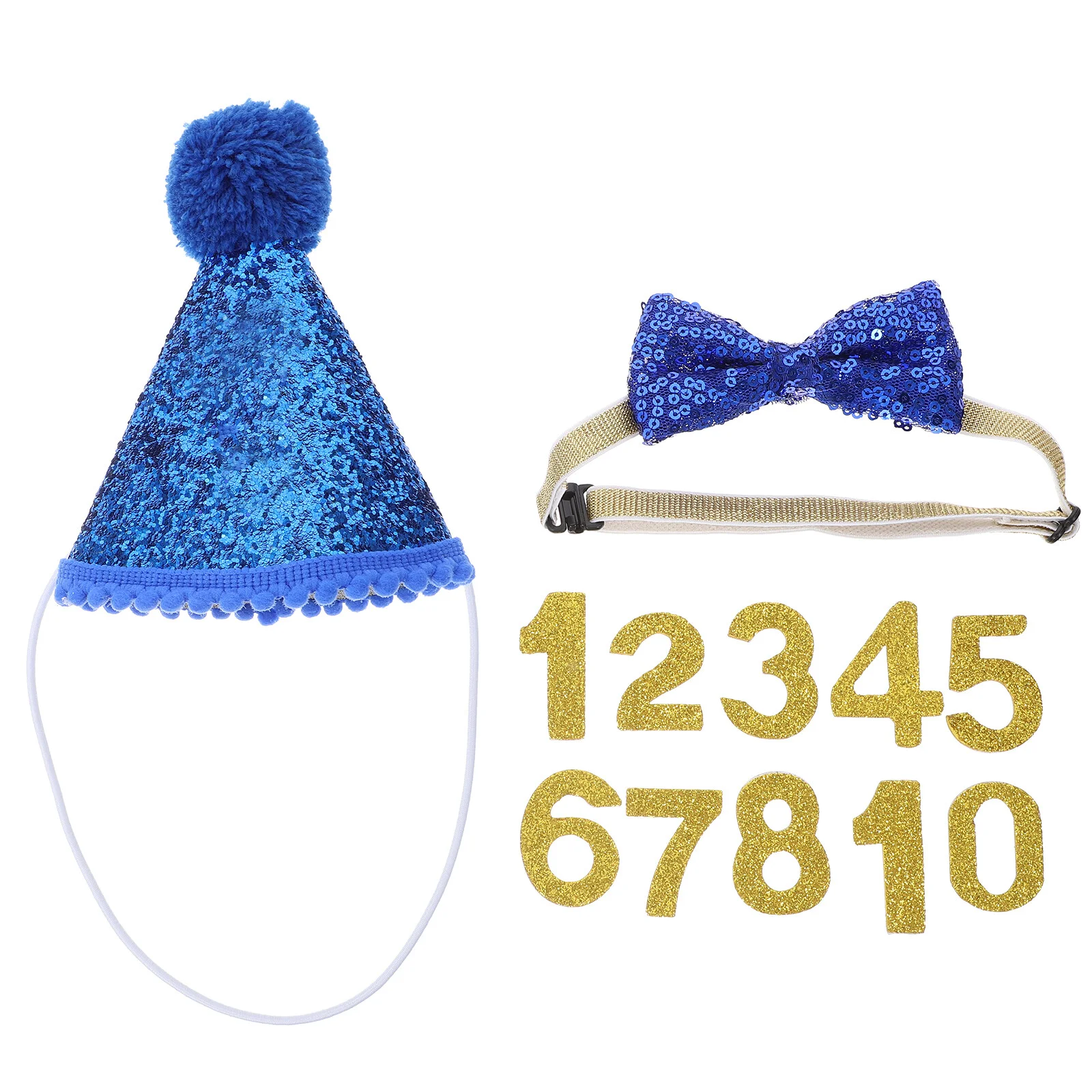 Tie Set Puppy Tie Set Hat with Glitter Numbers Bowtie Headwear Tie Set Costume Supplies for Small Medium
Tie Set Puppy Tie Set Hat with Glitter Numbers Bowtie Headwear Tie Set Costume Supplies for Small Medium
