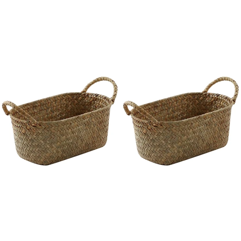 2X Handmade Woven Storage Basket Straw Food Container Makeup Organizer Rattan Breadfruit Case Holder(S,24X15x9cm)
2X Handmade Woven Storage Basket Straw Food Container Makeup Organizer Rattan Breadfruit Case Holder(S,24X15x9cm)
