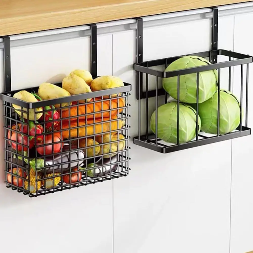 Wall-mounted Storage Wire Baskets Kitchen Space-saving Fruit Basket Kitchen Counter Organizer For Snack Fruit Vegetable
Wall-mounted Storage Wire Baskets Kitchen Space-saving Fruit Basket Kitchen Counter Organizer For Snack Fruit Vegetable