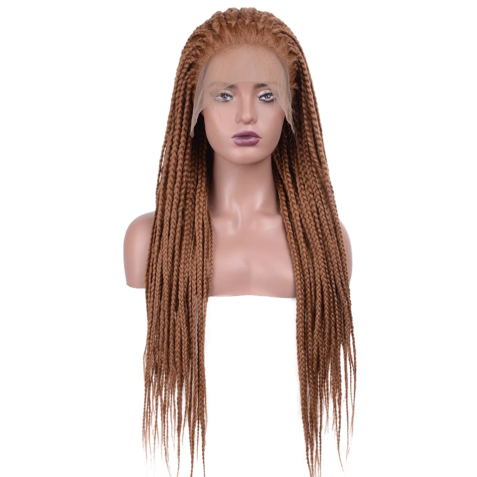 Synthetic Lace Front Wigs Braided Wigs Long Wig Hand Braided Box Braid Lace Wigs For Women Brown Red for Cosplay Wigs
Synthetic Lace Front Wigs Braided Wigs Long Wig Hand Braided Box Braid Lace Wigs For Women Brown Red for Cosplay Wigs