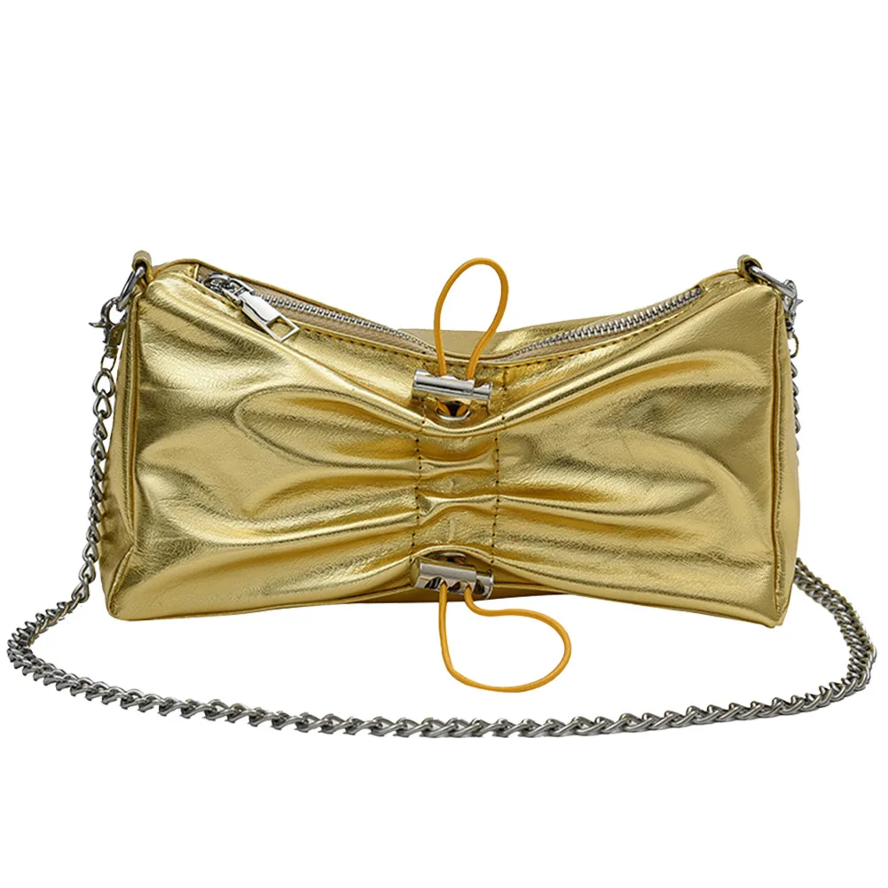 Solid Color Pleated Shoulder Bags Drawstring Clutch Purse Women Hobo Bag Chain Messenger Bag Bow Knot Cloud Handbag Female Tote
Solid Color Pleated Shoulder Bags Drawstring Clutch Purse Women Hobo Bag Chain Messenger Bag Bow Knot Cloud Handbag Female Tote