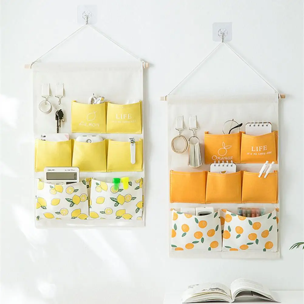Wall-mounted Storage Bag Large Capacity Fabric Sturdy Construction Hanging Bag Storage Pouch Sundries Bag for Home
Wall-mounted Storage Bag Large Capacity Fabric Sturdy Construction Hanging Bag Storage Pouch Sundries Bag for Home