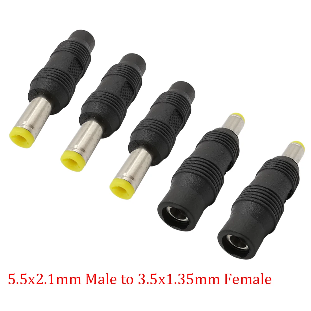 5Pcs/Lot DC Power Conversion Charging Socket Adapter 5.5x2.1mm Male PLUG to 3.5x1.35mm Female JACK Tuning Fork DIY DC Connectors
5Pcs/Lot DC Power Conversion Charging Socket Adapter 5.5x2.1mm Male PLUG to 3.5x1.35mm Female JACK Tuning Fork DIY DC Connectors