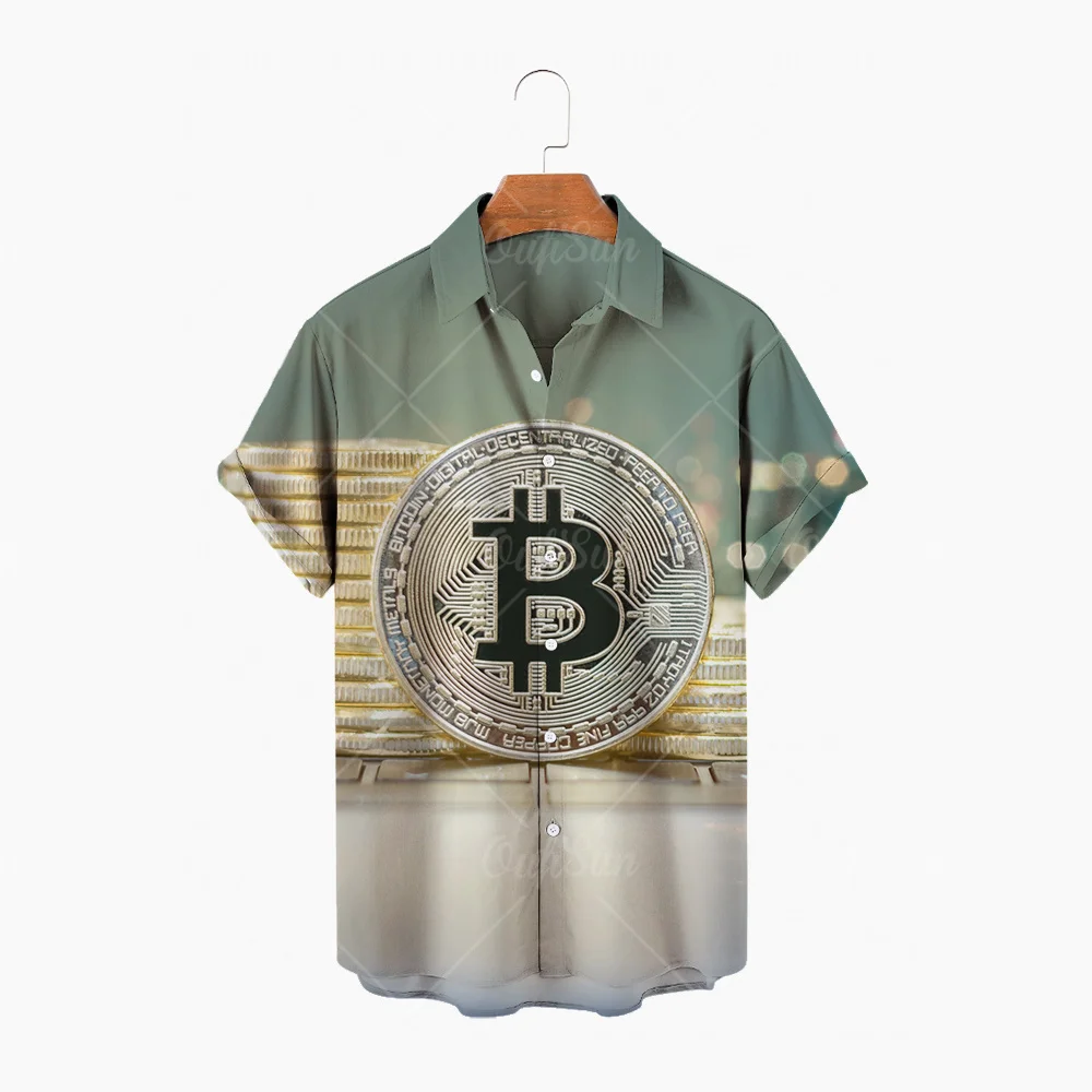 3D Bitcoin Printed Shirt Men's Hawaiian Shirt Urban Fashion Casual Short Sleeve Single Button Beach Top 5XL
3D Bitcoin Printed Shirt Men's Hawaiian Shirt Urban Fashion Casual Short Sleeve Single Button Beach Top 5XL