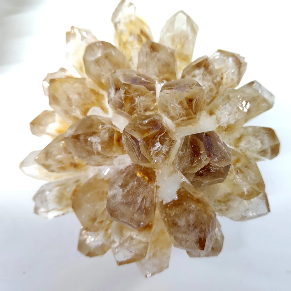 Natural caramel phantom quartz crystal cluster mineral samples heal home office decoration Flower shape Topaz
Natural caramel phantom quartz crystal cluster mineral samples heal home office decoration Flower shape Topaz
