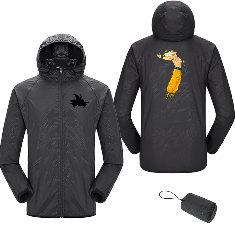 Japanese Anime Dragon Ball Thin Jacket Men print Coat Quick Dry Waterproof thin jacketSun Protection Outdoor Windbreaker
Japanese Anime Dragon Ball Thin Jacket Men print Coat Quick Dry Waterproof thin jacketSun Protection Outdoor Windbreaker