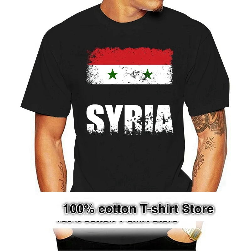 Funny Men T Shirt Women Novelty Tshirt Syria Flag Syrian Flag Tee T shirt Cartoon Casual Short O neck Broadcloth
Funny Men T Shirt Women Novelty Tshirt Syria Flag Syrian Flag Tee T shirt Cartoon Casual Short O neck Broadcloth