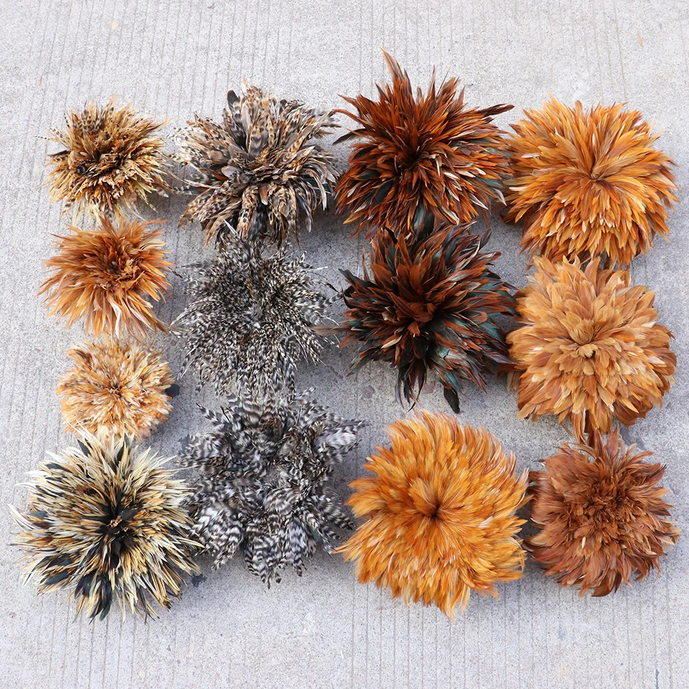 Bulk Sale Natural Color Saddle Pheasant Rooster Feathers 4-6" 6-8" Raw Hackle Plumes Grizzly Stripe for Crafts Jewelry Making
Bulk Sale Natural Color Saddle Pheasant Rooster Feathers 4-6" 6-8" Raw Hackle Plumes Grizzly Stripe for Crafts Jewelry Making