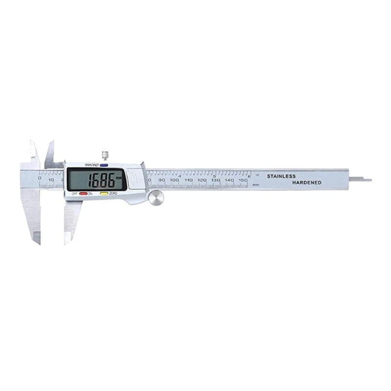 N58C Stainless Digital Caliper 0-150mm Vernier Caliper Measuring Instrument Tools Inch & Metric Conversion Large LCD Display
N58C Stainless Digital Caliper 0-150mm Vernier Caliper Measuring Instrument Tools Inch & Metric Conversion Large LCD Display