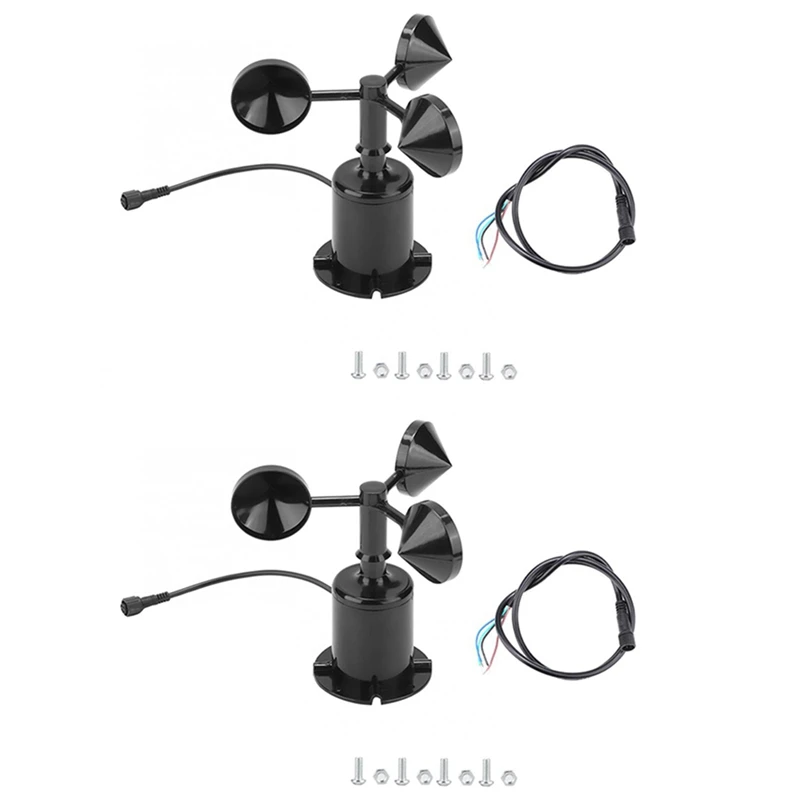2X 0-70M/S Wind Speed Sensor Environment Signal Output Pulse Type Three Cups Wind Speed Sensor Anemometer DC5-30V
2X 0-70M/S Wind Speed Sensor Environment Signal Output Pulse Type Three Cups Wind Speed Sensor Anemometer DC5-30V