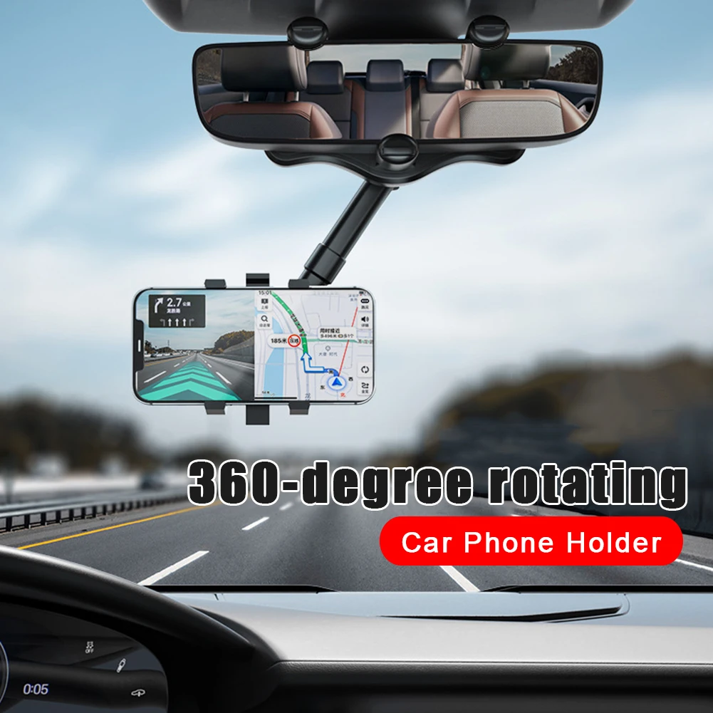 Rearview Mirror Phone Holder 360 Degree Rotatable and Retractable Phone Mount GPS Holder Universal Car Phone Holder Stand Cradle
Rearview Mirror Phone Holder 360 Degree Rotatable and Retractable Phone Mount GPS Holder Universal Car Phone Holder Stand Cradle