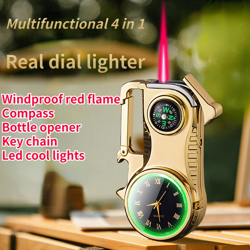 Creative Multifunctional Lighter Outdoor Watch Compass Waterproof Personality Online Celebrity Men's Gift
Creative Multifunctional Lighter Outdoor Watch Compass Waterproof Personality Online Celebrity Men's Gift