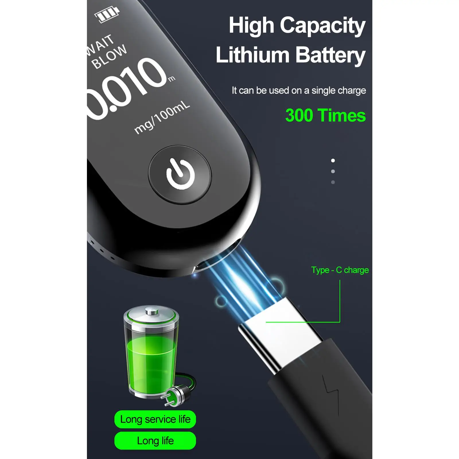 Alcohol Tester Portable Sound Alarm Digital Display Screen Non Contact Air Blowing Breathalyzer for Professional Use Personal
Alcohol Tester Portable Sound Alarm Digital Display Screen Non Contact Air Blowing Breathalyzer for Professional Use Personal