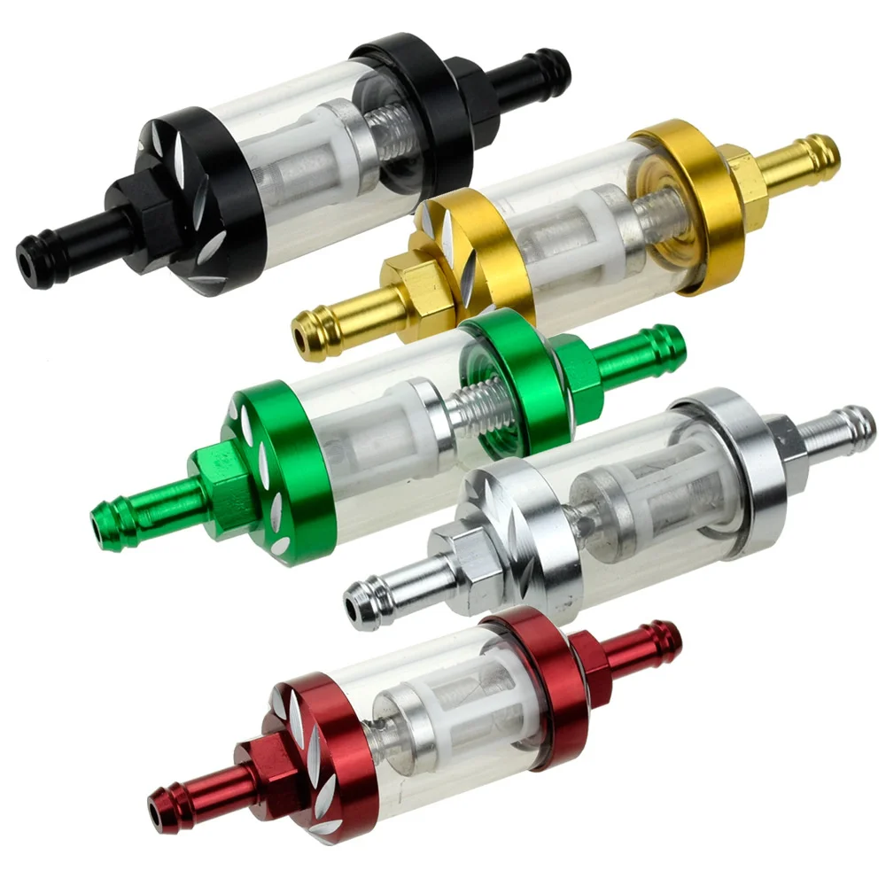 8mm CNC Aluminum Alloy Glass Motorcycle Gas Fuel Gasoline Oil Filter Universal Moto Accessories for ATV Dirt Pit Bike Motocross
8mm CNC Aluminum Alloy Glass Motorcycle Gas Fuel Gasoline Oil Filter Universal Moto Accessories for ATV Dirt Pit Bike Motocross