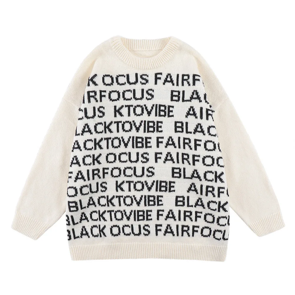 Мужской уличный пуловер, свитер с американскими буквами, жаккардовый Вязаный топ с круглым вырезом, повседневный Свободный пуловер для подростков на осень и зиму
Мужской уличный пуловер, свитер с американскими буквами, жаккардовый Вязаный топ с круглым вырезом, повседневный Свободный пуловер для подростков на осень и зиму