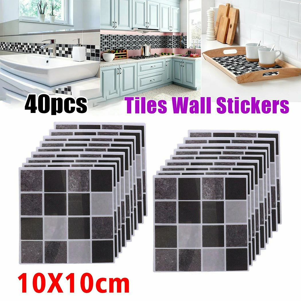 40Pcs Tile Stickers 3D Mosaic Crystal Tile Stickers Peel & Stick Glass Tile DIY Waterproof Self-adhesive Wall Stickers Home
40Pcs Tile Stickers 3D Mosaic Crystal Tile Stickers Peel & Stick Glass Tile DIY Waterproof Self-adhesive Wall Stickers Home
