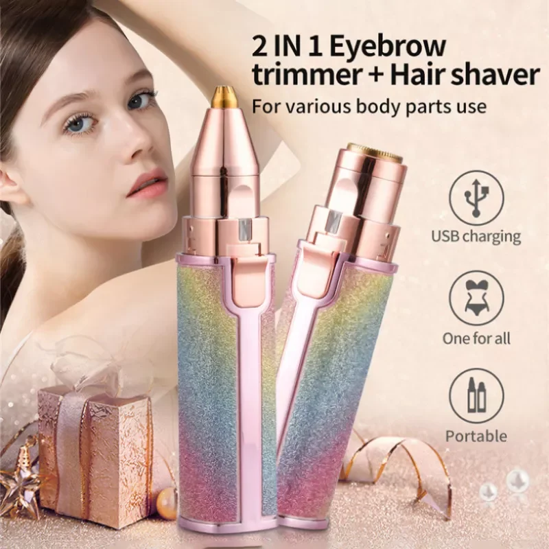 New USB Charging Shaver Electric Eyebrow Trimmer 2 In 1 Ladies Eyebrow Trimmer Lipstick Shaver Hair Removal Device
New USB Charging Shaver Electric Eyebrow Trimmer 2 In 1 Ladies Eyebrow Trimmer Lipstick Shaver Hair Removal Device