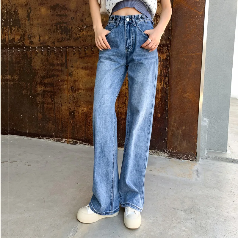 Spring Women Straight Jeans Personality Adjustable Button High Waist Baggy Wide Leg Jeans Y2k Casual Blue Denim Pants Streetwear
Spring Women Straight Jeans Personality Adjustable Button High Waist Baggy Wide Leg Jeans Y2k Casual Blue Denim Pants Streetwear