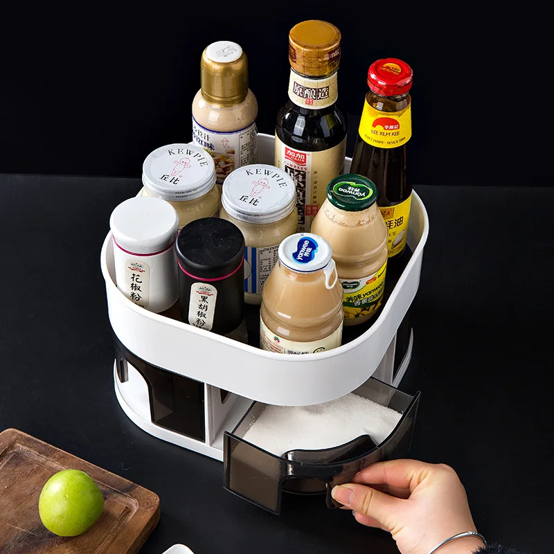360 Rotating Seasoning Storage Rack Multifunctional Non-Skid Tray Spice Jar Organizer Seasoning Box Kitchen Accessories
360 Rotating Seasoning Storage Rack Multifunctional Non-Skid Tray Spice Jar Organizer Seasoning Box Kitchen Accessories