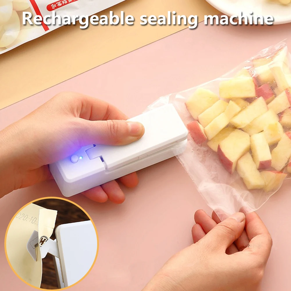 Mini Plastic Portable Bag Sealer Machine USB Rechargeable Handheld Vacuum Heat Sealers Food Package Sealing Tool Kitchen Gadgets
Mini Plastic Portable Bag Sealer Machine USB Rechargeable Handheld Vacuum Heat Sealers Food Package Sealing Tool Kitchen Gadgets