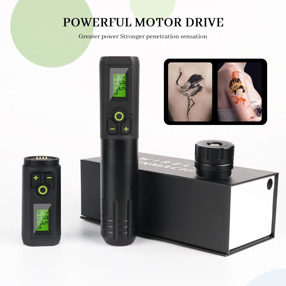 Wireless Tattoo Machine 2000mAh Lithium Battery Pen LED Digital Display for Body Artist Permanent Makeup Beginner Tattoo Supply
Wireless Tattoo Machine 2000mAh Lithium Battery Pen LED Digital Display for Body Artist Permanent Makeup Beginner Tattoo Supply