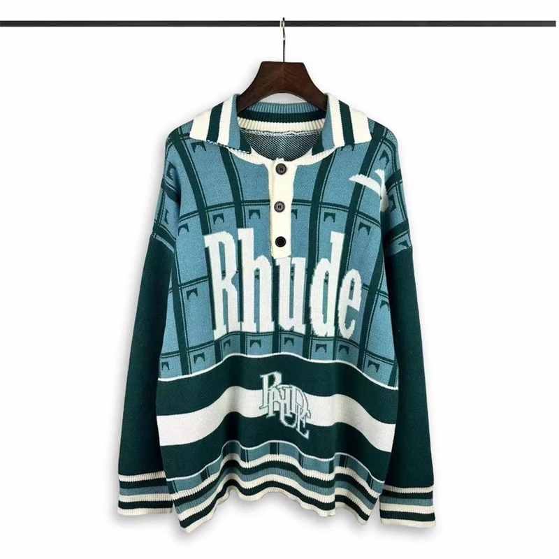 2023 Autumn Winter Standing Collar Letter Jacquard Sweater Men Women 1:1 High Quality Casual Green Sweatshirts
2023 Autumn Winter Standing Collar Letter Jacquard Sweater Men Women 1:1 High Quality Casual Green Sweatshirts