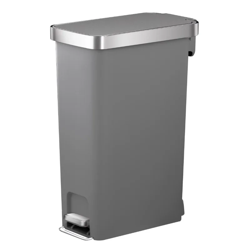 Better Homes & Gardens 10.5 Gallon Trash Can, Plastic Slim Step on Kitchen Trash Can, (Gray/Black)optional
Better Homes & Gardens 10.5 Gallon Trash Can, Plastic Slim Step on Kitchen Trash Can, (Gray/Black)optional