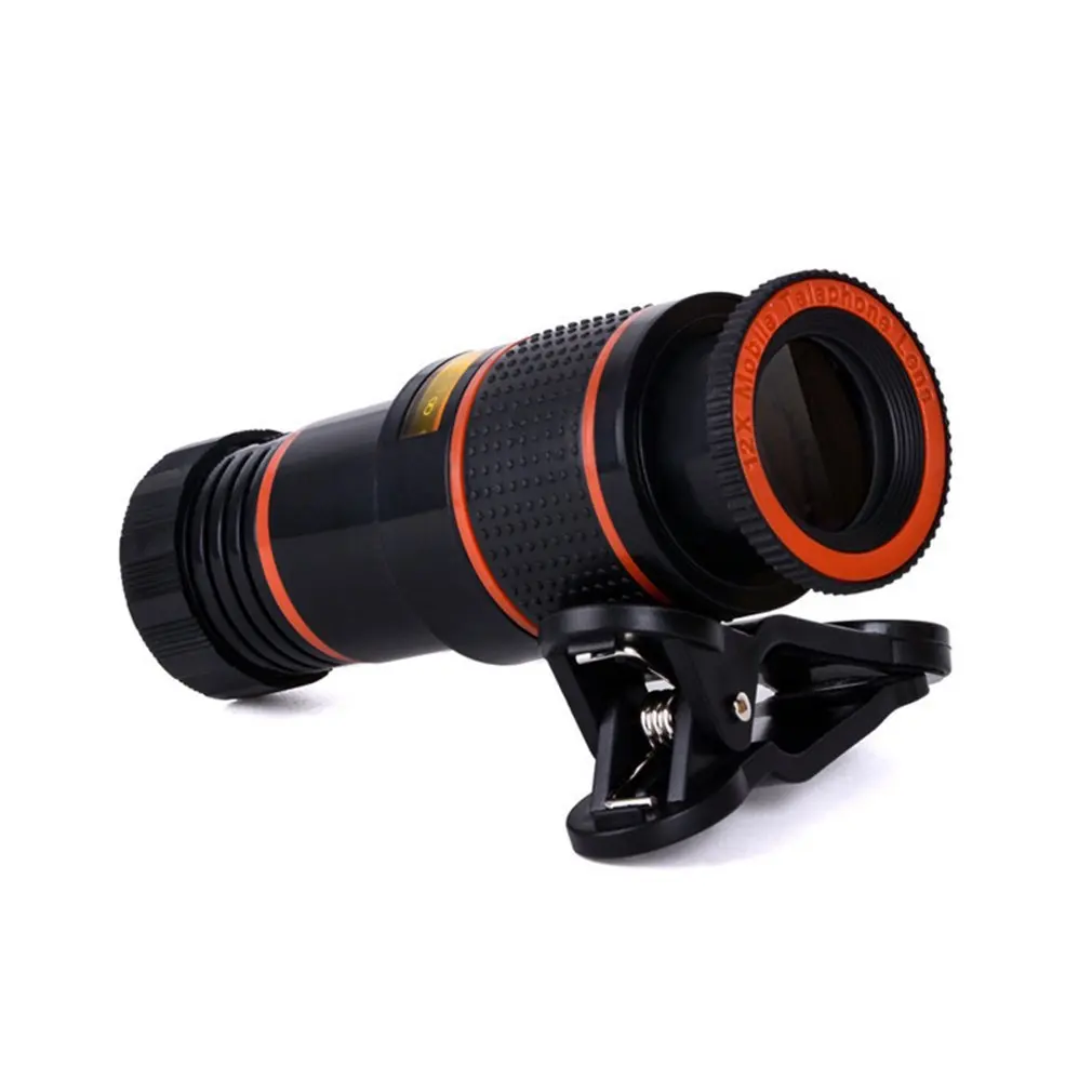 Mobile Phone Camera Lens 12X Zoom Telephoto Lens External Telescope With Clip for Smartphone
Mobile Phone Camera Lens 12X Zoom Telephoto Lens External Telescope With Clip for Smartphone