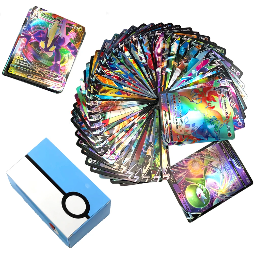 10pcs Pokemon Battle Game Collection Cards Pikachu French Version GX EX MEGA VMAX Cartoon Anime Figures Card Toys for Boys Gifts
10pcs Pokemon Battle Game Collection Cards Pikachu French Version GX EX MEGA VMAX Cartoon Anime Figures Card Toys for Boys Gifts