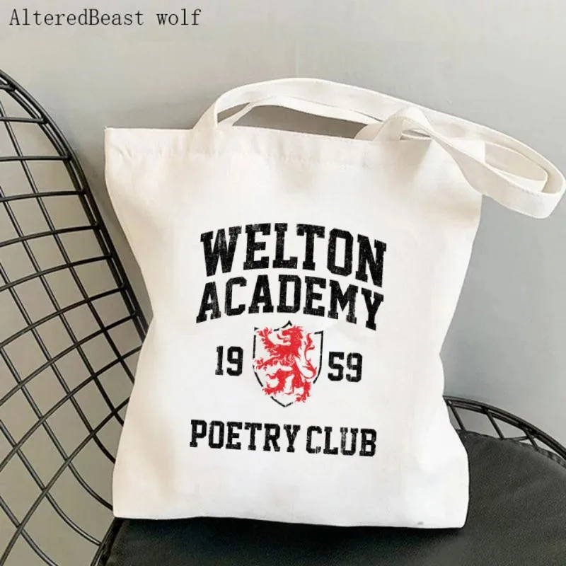 Women Shopper bag Welton Academy Dead Poets Society Canvas Tote Bag Harajuku Shopping Canvas Shopper Bag girl Tote Shoulder Bag
Women Shopper bag Welton Academy Dead Poets Society Canvas Tote Bag Harajuku Shopping Canvas Shopper Bag girl Tote Shoulder Bag
