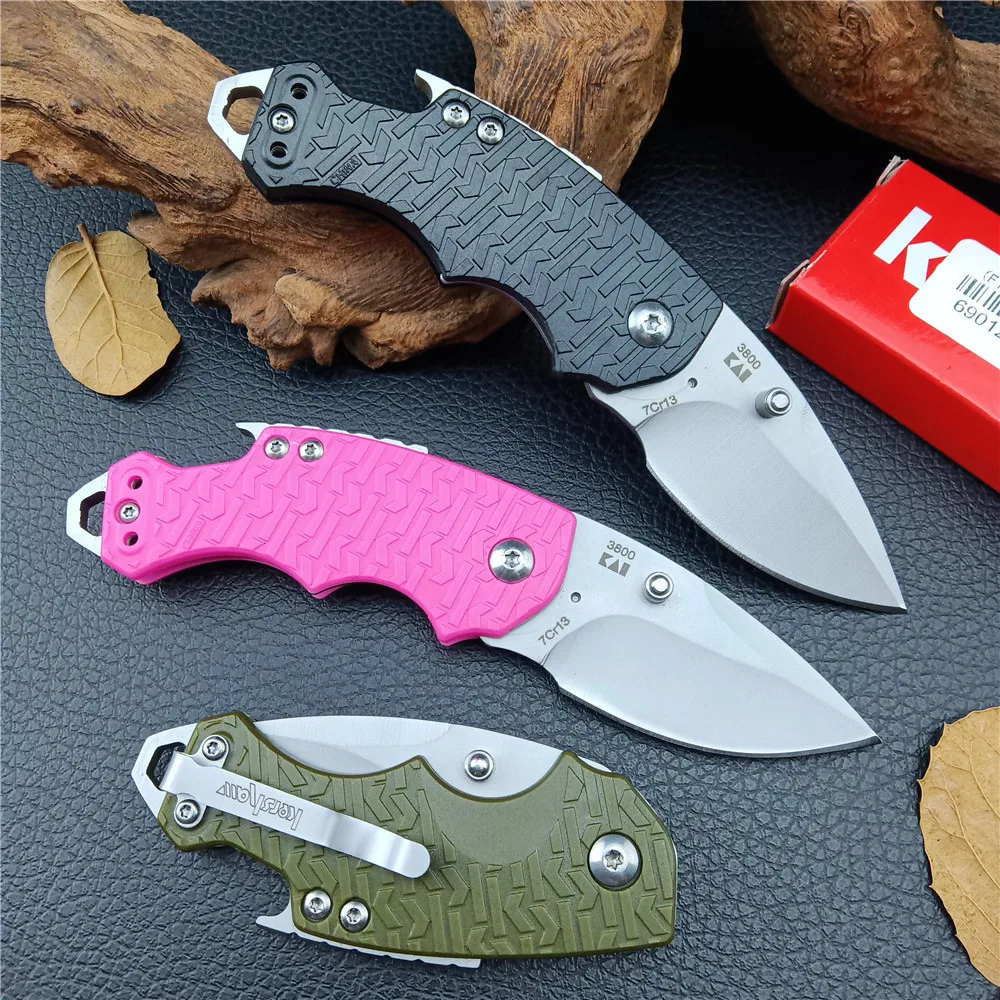 

Kershaw 3800 Shuffle Folding Pocket Knife Plain Edge FRN Handle Compact Multi-Function Everyday Carry Survival Knives EDC Tool