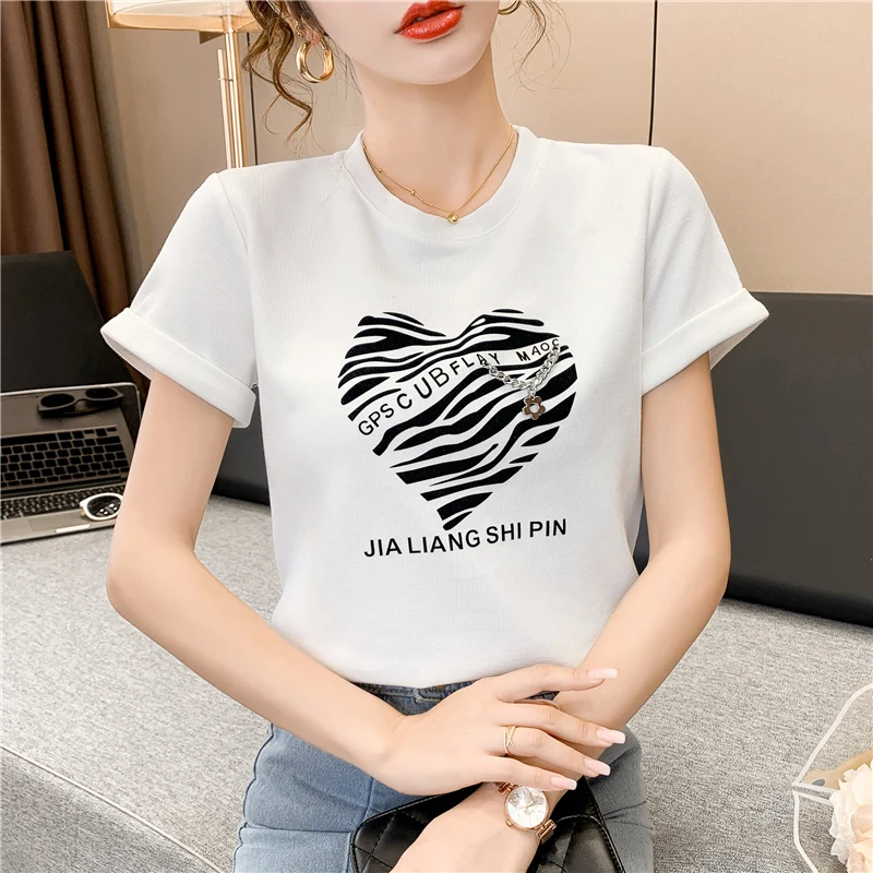 Fashion Casual Woman Tshirts Women Sexy Tops Female Office Lady Nice Aesthetic Girls Cute Metal Chain Lettering Graphic T-shirt
Fashion Casual Woman Tshirts Women Sexy Tops Female Office Lady Nice Aesthetic Girls Cute Metal Chain Lettering Graphic T-shirt
