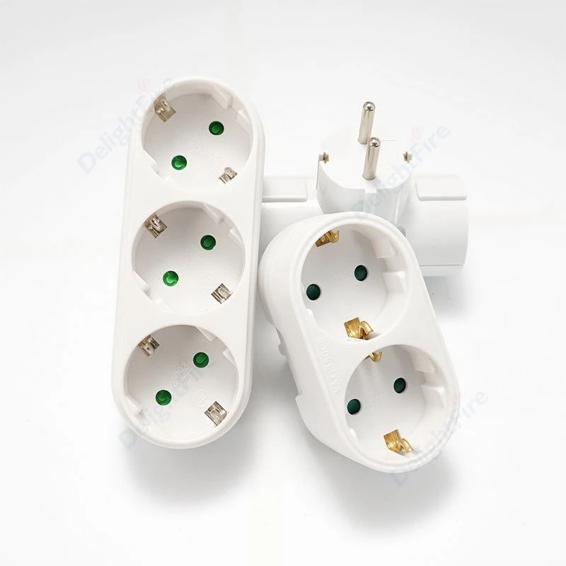EU Power Adapter 1 to 2/3 Way German Plug Expansion Plug 16A EU Germany Type Socket EU Standard 250V Wireless Extended Socket
EU Power Adapter 1 to 2/3 Way German Plug Expansion Plug 16A EU Germany Type Socket EU Standard 250V Wireless Extended Socket