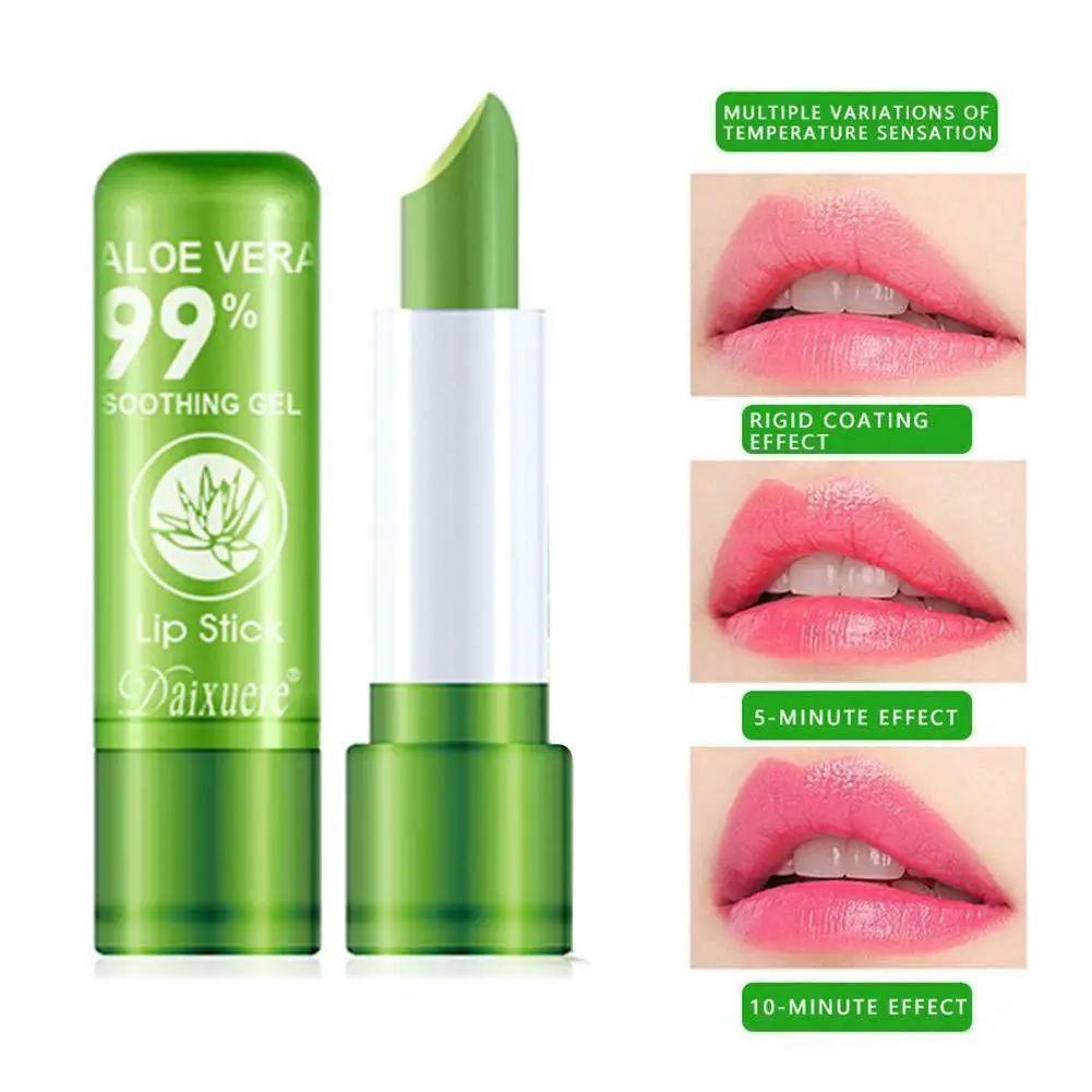 1pcs Aloe Vera Lipstick Color Changing Lip Balm Lasting Moisturizing Moisturizing Waterproof Temperature Change Lip Balm NEW
1pcs Aloe Vera Lipstick Color Changing Lip Balm Lasting Moisturizing Moisturizing Waterproof Temperature Change Lip Balm NEW