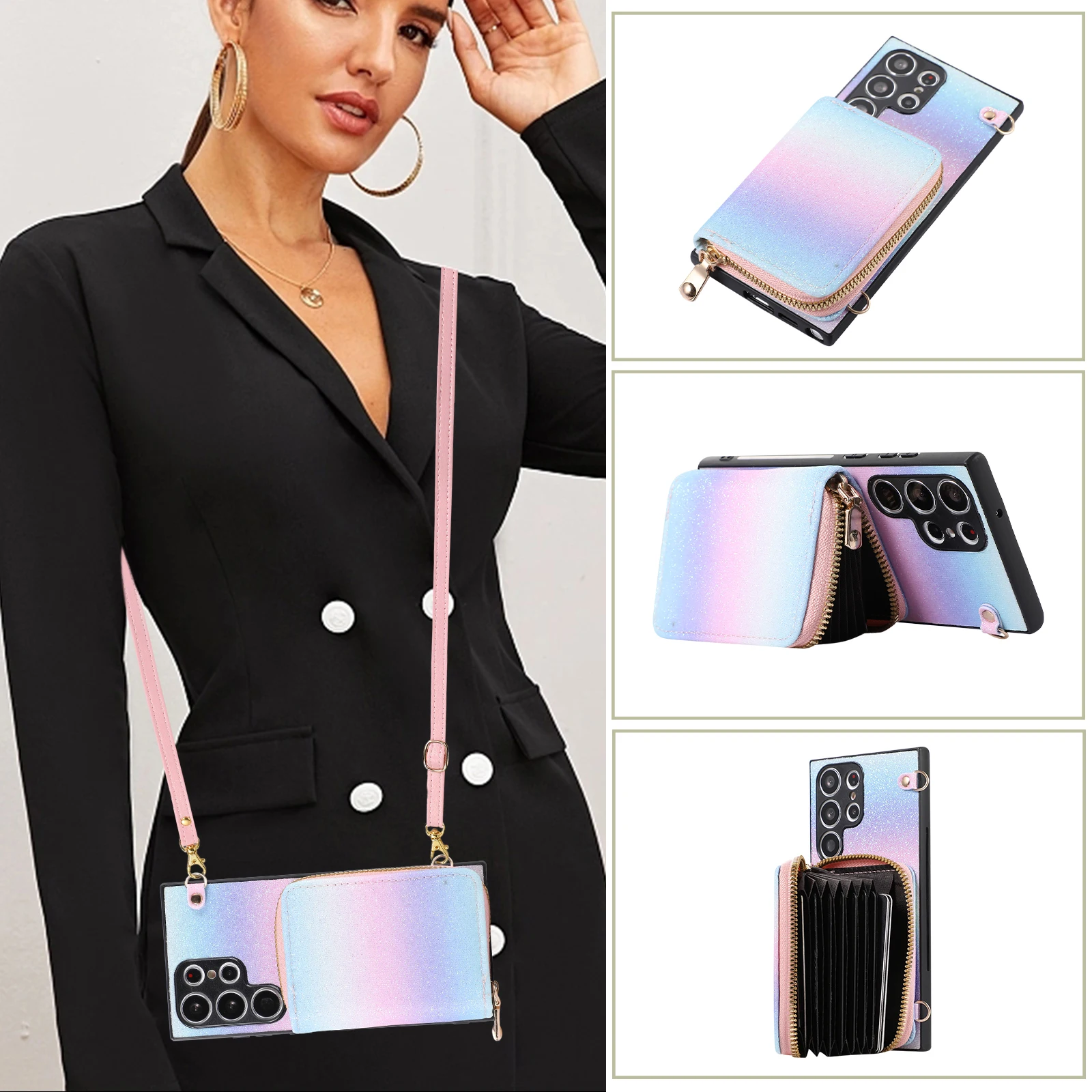 Wallet Crossbody Phone Case for Samsung Galaxy S23 S22 Plus Note 20 Ultra S21FE A13 A14 A33 A52 A53 A34 A54 A24A73 Lanyard Braid
Wallet Crossbody Phone Case for Samsung Galaxy S23 S22 Plus Note 20 Ultra S21FE A13 A14 A33 A52 A53 A34 A54 A24A73 Lanyard Braid