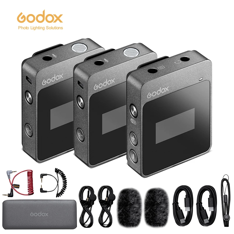 Беспроводной петличный микрофон Godox MoveLink M1 M2 2,4 ГГц для цифровых зеркальных камер видеокамер смартфонов планшетов для интервью на YouTube
Беспроводной петличный микрофон Godox MoveLink M1 M2 2,4 ГГц для цифровых зеркальных камер видеокамер смартфонов планшетов для интервью на YouTube