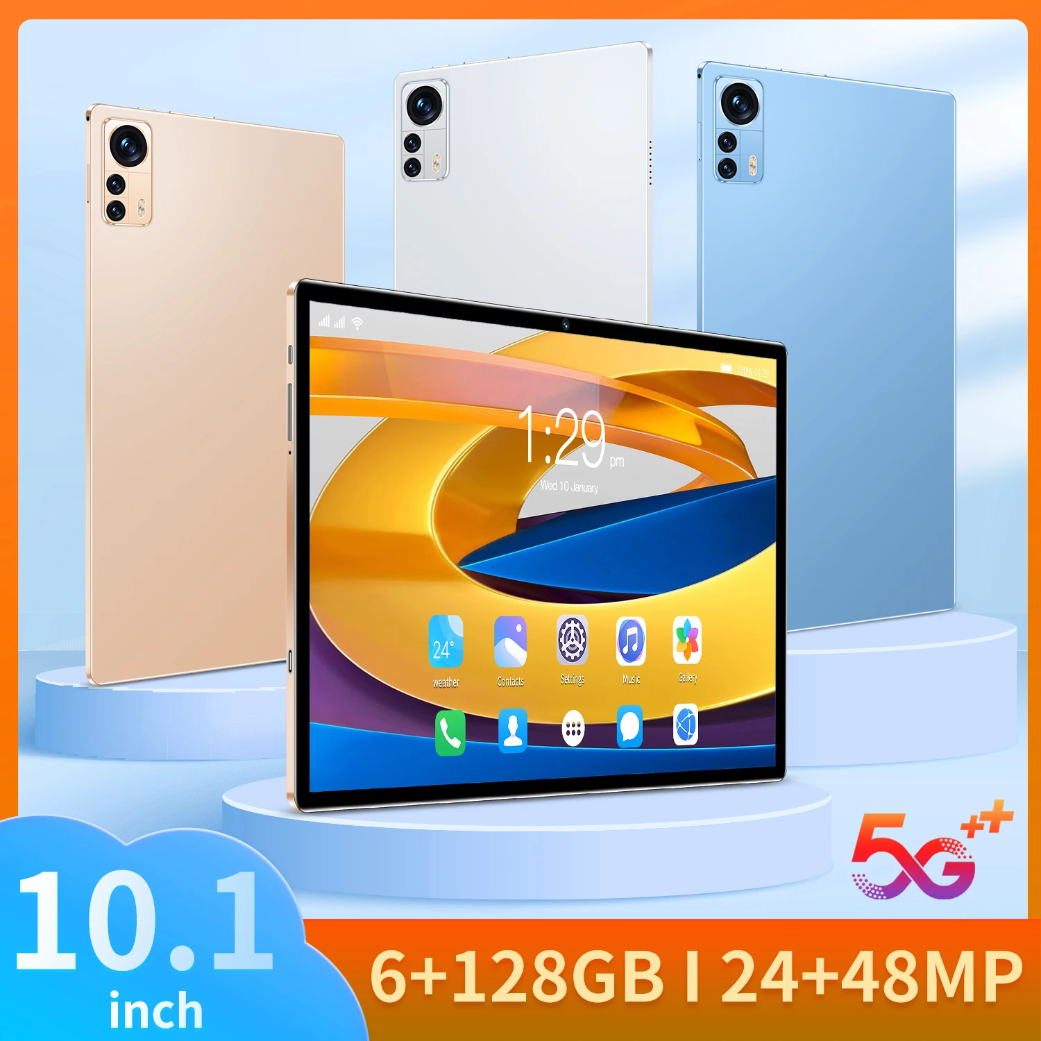 Новинка, 10,1-дюймовый планшет, Android 10,1, восемь ядер, телефон, Google Play, 6 ГБ ОЗУ, 10,0 Гб ПЗУ, планшетный ПК, Wi-Fi, Bluetooth, Type-C
Новинка, 10,1-дюймовый планшет, Android 10,1, восемь ядер, телефон, Google Play, 6 ГБ ОЗУ, 10,0 Гб ПЗУ, планшетный ПК, Wi-Fi, Bluetooth, Type-C