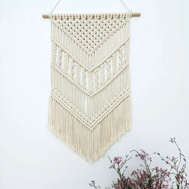 Macrame Wall Hanging Handmade Woven Tapestry, Boho Wall Decor Art Home Decoration For Bedroom, Livingroom, Apartment
Macrame Wall Hanging Handmade Woven Tapestry, Boho Wall Decor Art Home Decoration For Bedroom, Livingroom, Apartment