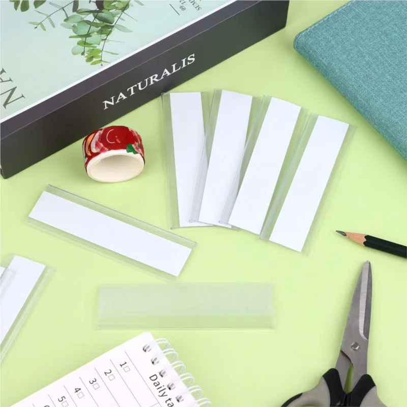 100 Pcs Shelf Label Holders Adhesive Shelf Tag 10x3cm Clear Pockets Holder Plastic Wire Label Holder Price Tag Racks Markers
100 Pcs Shelf Label Holders Adhesive Shelf Tag 10x3cm Clear Pockets Holder Plastic Wire Label Holder Price Tag Racks Markers