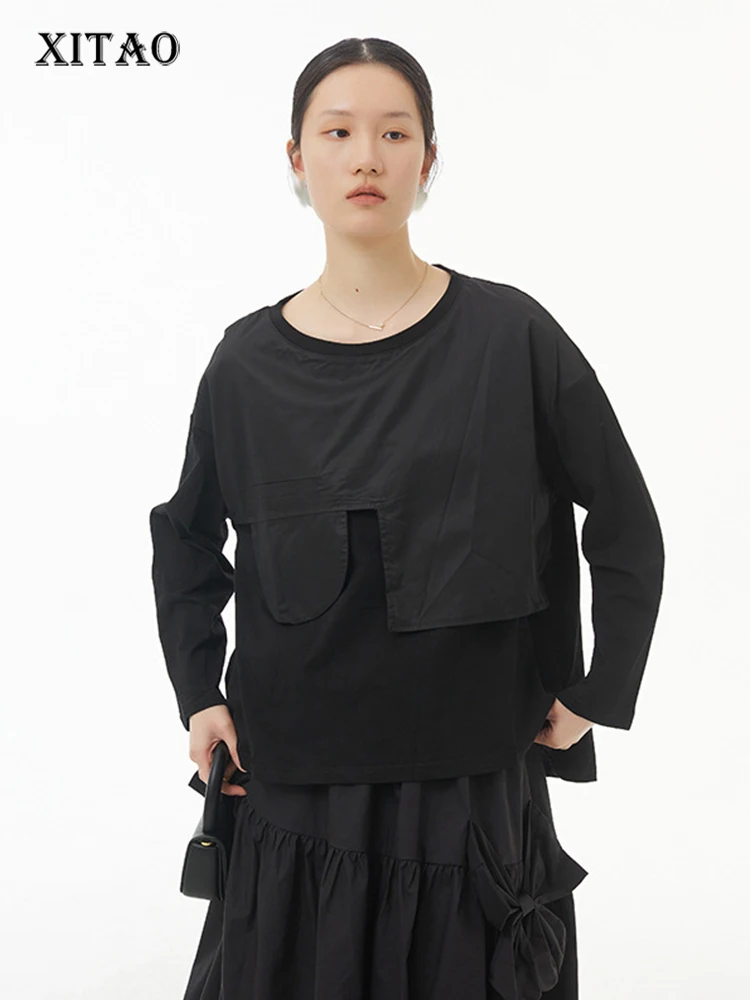 XITAO Solid Patchwork T-Shirt Women Korea 2022 Summer New Arrival Personality Fashion Loose O-neck Full Sleeve T-Shirt WMD5177
XITAO Solid Patchwork T-Shirt Women Korea 2022 Summer New Arrival Personality Fashion Loose O-neck Full Sleeve T-Shirt WMD5177