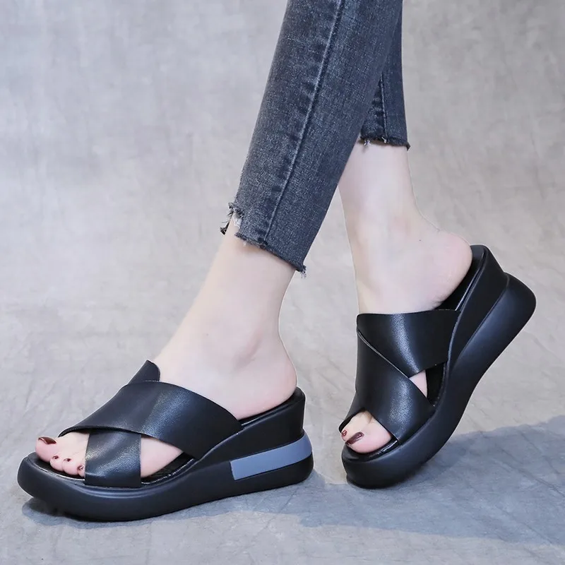 Summer Wedge Shoes for Women Sandals Solid Color Open Toe High Heels Casual Ladies Buckle Strap Fashion Female Sandalias Mujer
Summer Wedge Shoes for Women Sandals Solid Color Open Toe High Heels Casual Ladies Buckle Strap Fashion Female Sandalias Mujer