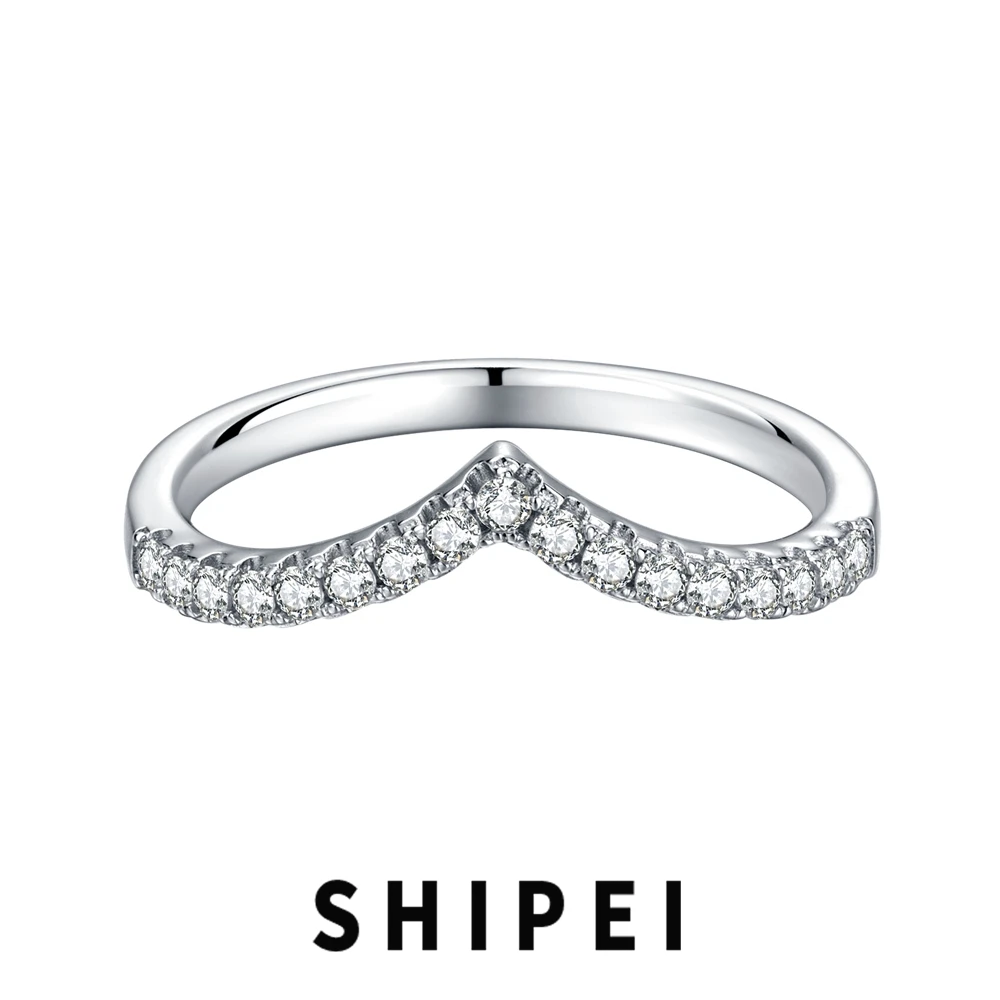 SHIPEI 925 Sterling Silver White Sapphire Gemstone 18K Gold Plated V Shape Fashion Women Ring Engagement Fine Jewelry Wholesale
SHIPEI 925 Sterling Silver White Sapphire Gemstone 18K Gold Plated V Shape Fashion Women Ring Engagement Fine Jewelry Wholesale