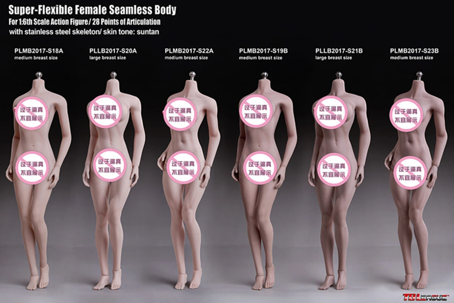 TBLeague Female Figure Body Seamless Model S01A S02A S04B S06S16A S17B S18B S19B S20A S23B S28A S29B S32A1/6 DIY Head Toy
TBLeague Female Figure Body Seamless Model S01A S02A S04B S06S16A S17B S18B S19B S20A S23B S28A S29B S32A1/6 DIY Head Toy