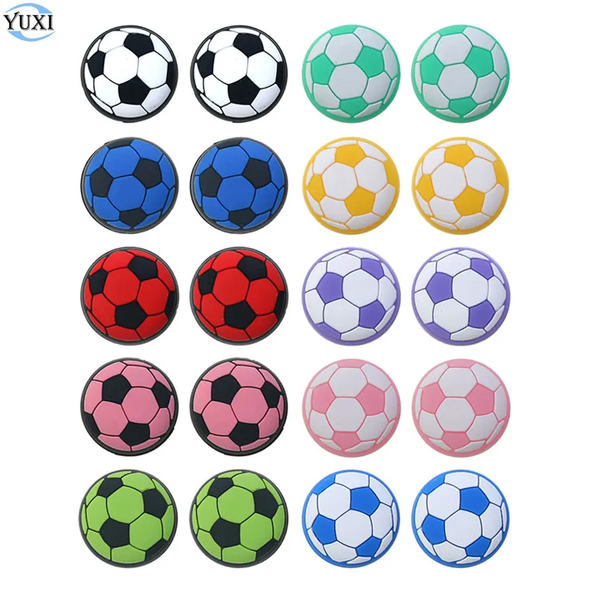 

YuXi 2pcs Soft Silicone Thumb Stick Grip Cap Football Joystick Cover For PS5 PS4 PS3 Xbox One 360 Controller Thumbstick Case