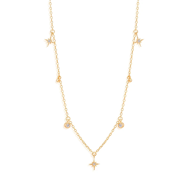 CANNER Fashion Star Zircon Pearl 925 Sterling Silver 18k Gold Plating Clavicle Chokers Chain Necklaces for Women Fine Jewelry
CANNER Fashion Star Zircon Pearl 925 Sterling Silver 18k Gold Plating Clavicle Chokers Chain Necklaces for Women Fine Jewelry