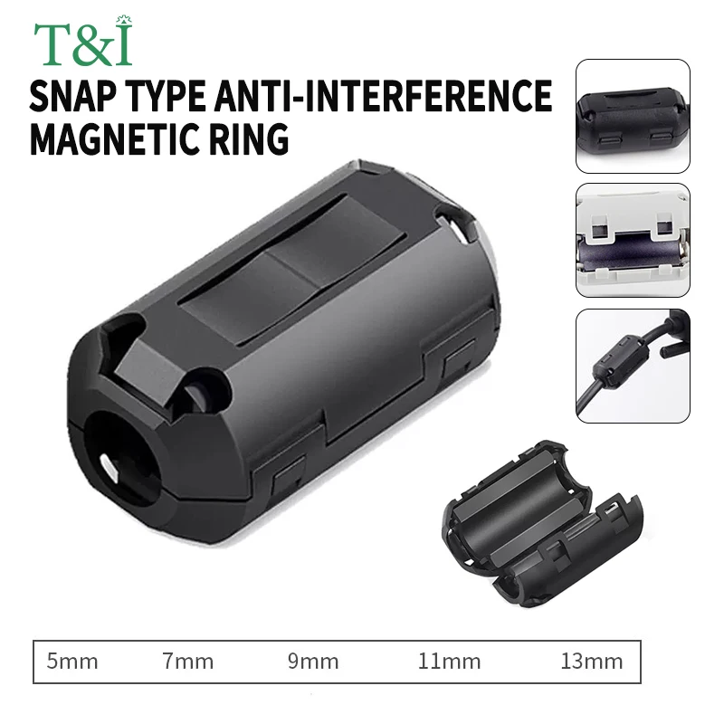 Magnetic ring filter anti-interference shield removable EMC inner diameter 3.5MM 5/7/9/11/13/15MM snap degaussing filter
Magnetic ring filter anti-interference shield removable EMC inner diameter 3.5MM 5/7/9/11/13/15MM snap degaussing filter