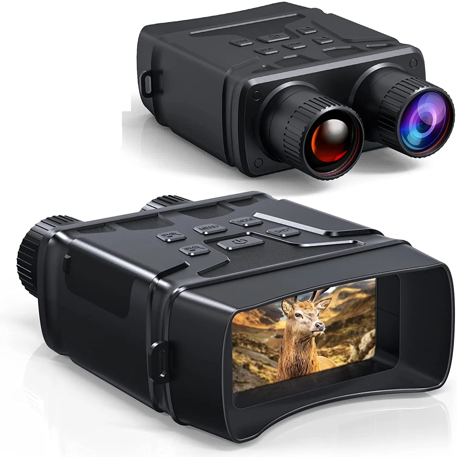 Night Vision Binoculars Device for Complete Darkness R6 850nm Infrared 1080P HD 5X Digital Zoom Telescope Day Night Dual spy
Night Vision Binoculars Device for Complete Darkness R6 850nm Infrared 1080P HD 5X Digital Zoom Telescope Day Night Dual spy