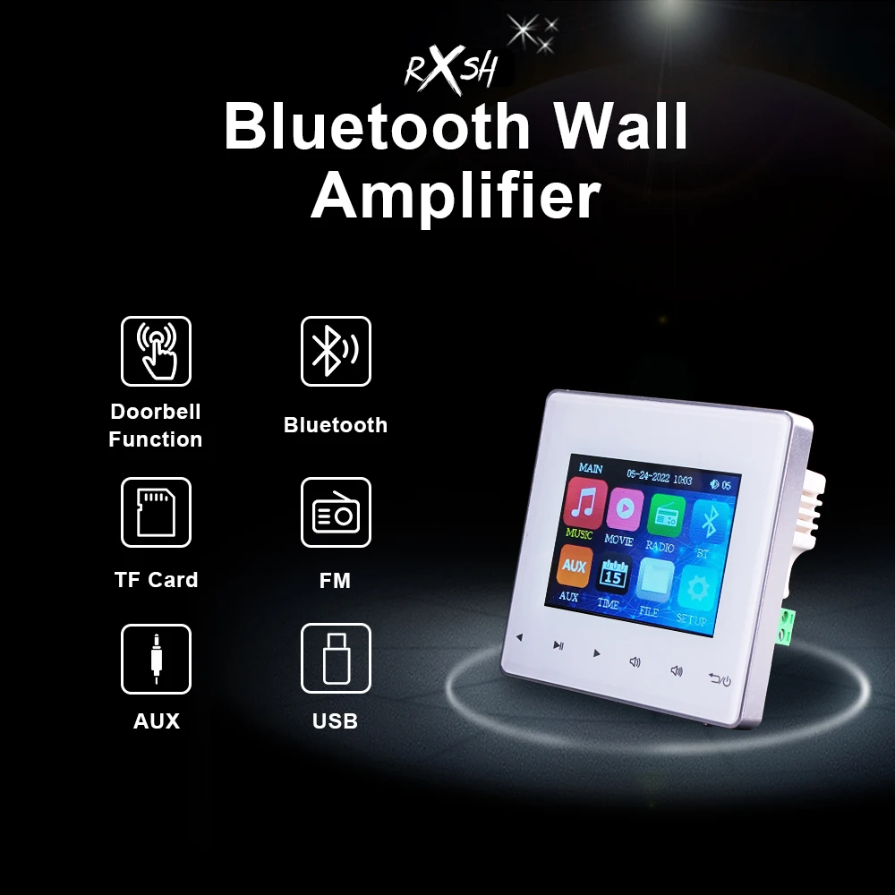 86 Стандартный Bluetooth домашний настенный усилитель с поддержкой USB/SD-карты, фоновая музыкальная панель, стерео звук, аудио плеер, система театр...
86 Стандартный Bluetooth домашний настенный усилитель с поддержкой USB/SD-карты, фоновая музыкальная панель, стерео звук, аудио плеер, система театр...